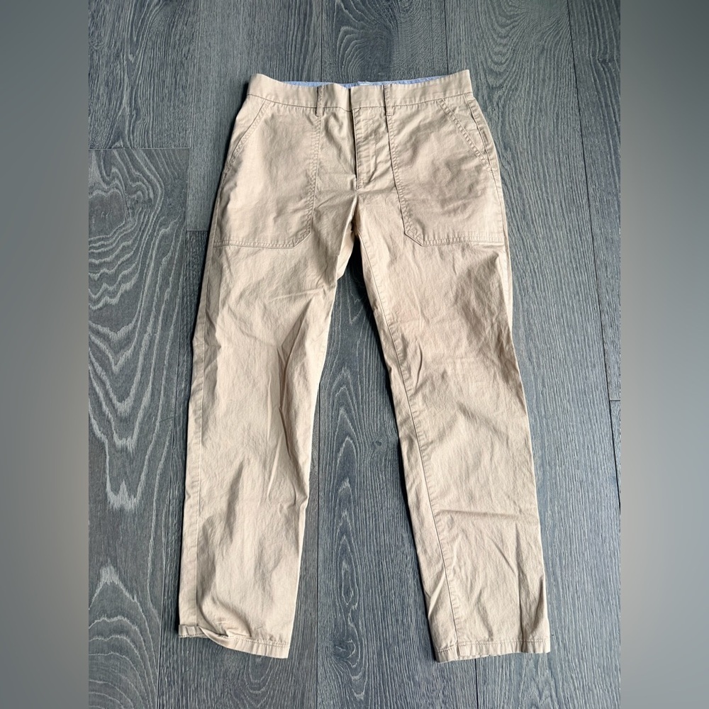J. Crew Patch-Pocket Slim Boyfriend Chino Pant in Khaki Size 27